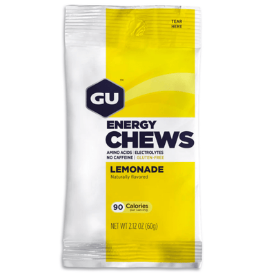 GU Chews - 2 Serving Pack Nutrition - BlackToe Running
