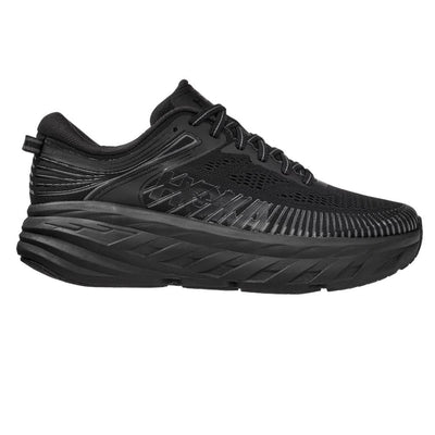 Hoka One One Women's Bondi 7 - WIDE Women's Shoes - BlackToe Running#colour_black-black