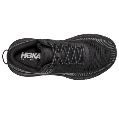 Hoka One One Women's Bondi 7 - WIDE Women's Shoes - BlackToe Running#colour_black-black