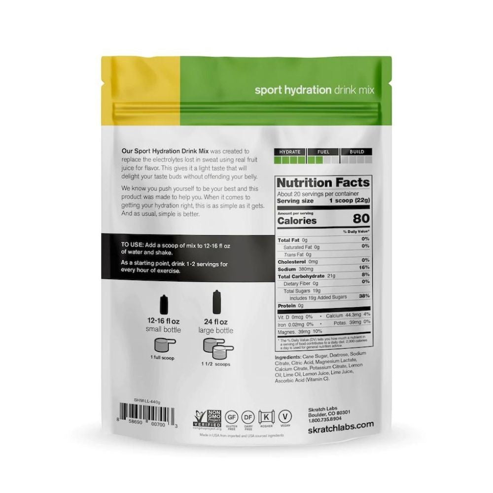 Skratch Labs Sport Hydration Drink Mix - BlackToe Running#flavour_lemon-lime