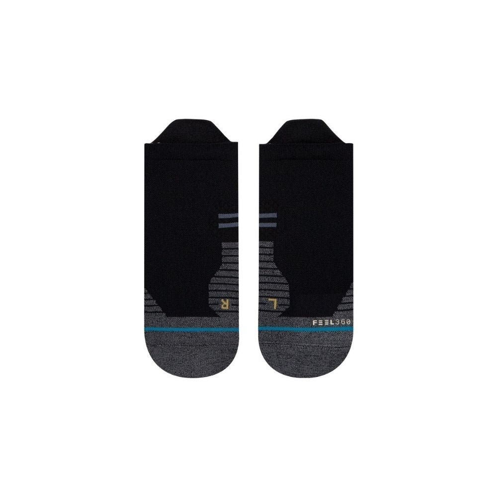 Stance Run Lite Ultralight Cushion Tab Socks - BlackToe Running#colour_black