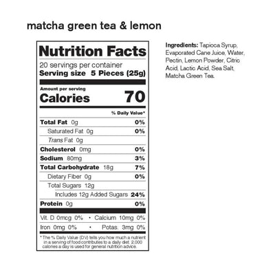 Skratch Labs Sport Energy Chews - 10 Pack - BlackToe Running#flavour_matcha-green-tea-lemon