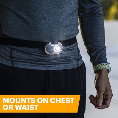Nathan Luna Fire 250 RX Run Chest/Waist Light Visibility - BlackToe Running - 