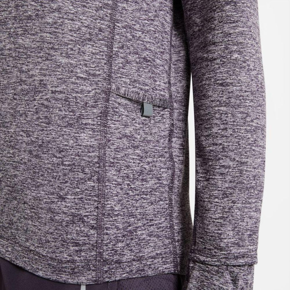 Nike Women's Element 1/2-Zip Running Top -BlackToe Running#colour_dark-raisin