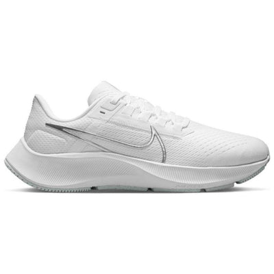 Nike Women's Air Zoom Pegasus 38 Women's Shoes - BlackToe Running#colour_white-metallic-silver