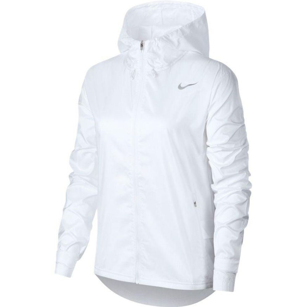 Nike Women's Essential Jacket Women's Tops - BlackToe Running#colour_white