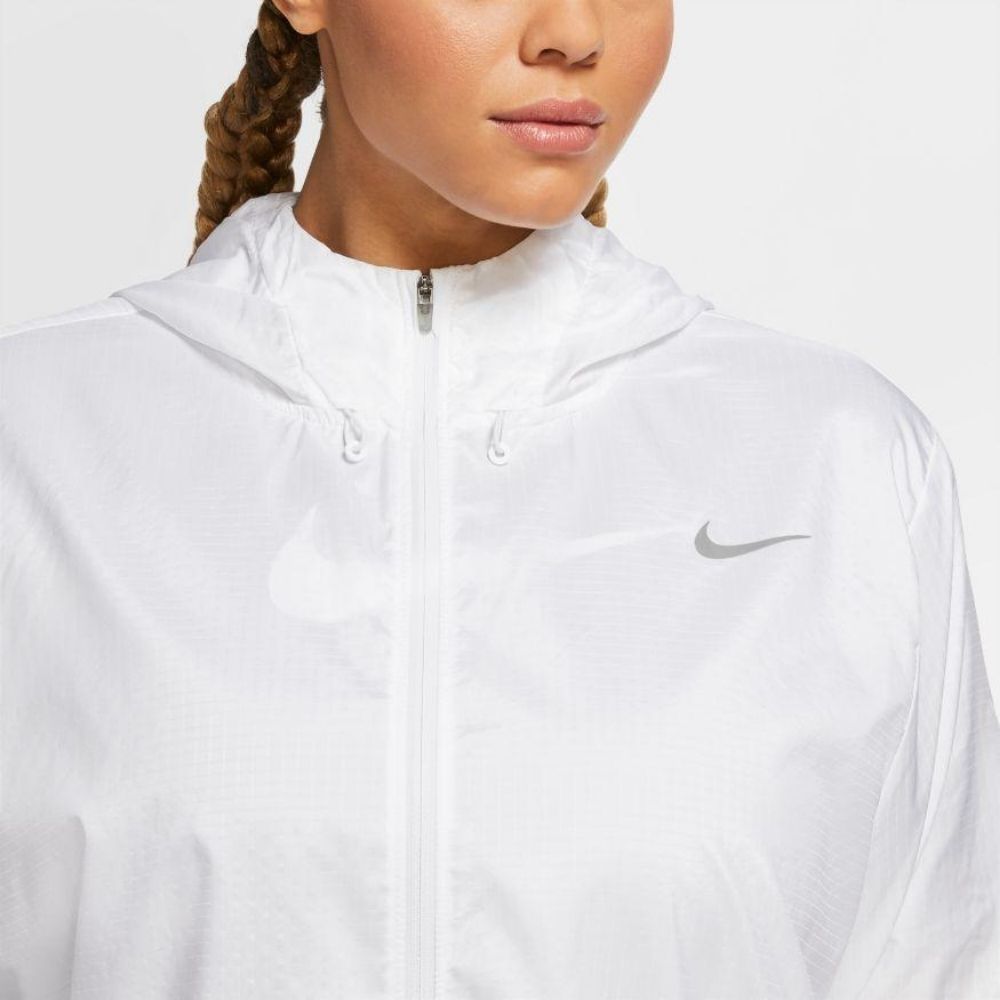 Nike Women's Essential Jacket Women's Tops - BlackToe Running#colour_white