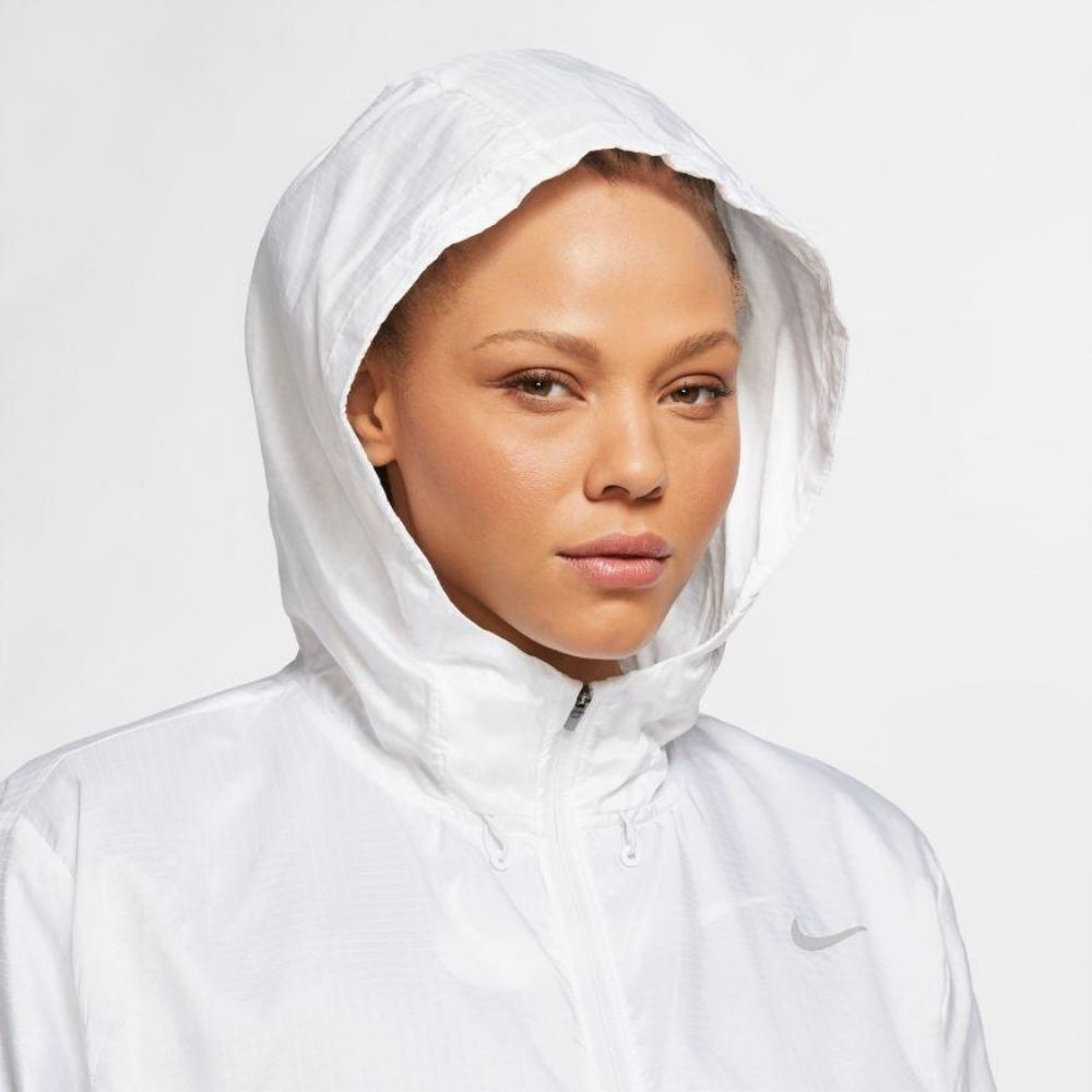 Nike Women's Essential Jacket Women's Tops - BlackToe Running - Extra Small