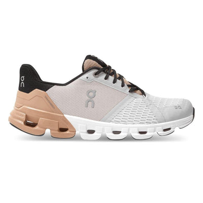 On Running Women's Cloudflyer - BlackToe Running#colour_glacier-rosebrown