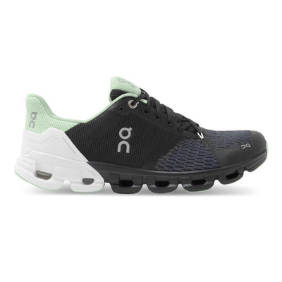 On Running Women's Cloudflyer - BlackToe Running#colour_black-white-mint