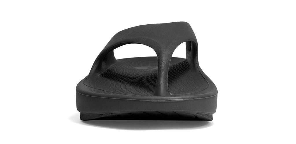 Oofos Ooriginal Thong Unisex - BlackToe Running#colour_black