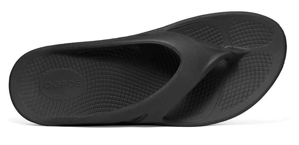 Oofos Ooriginal Thong Unisex - BlackToe Running#colour_black