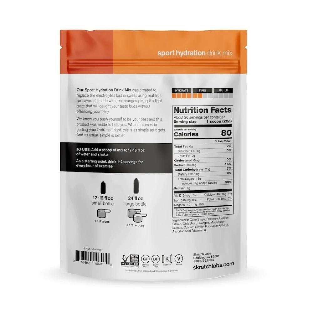 Skratch Labs Sport Hydration Drink Mix - BlackToe Running#flavour_oranges
