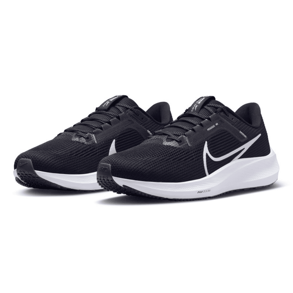 Nike Men's Air Zoom Pegasus 40 - BlackToe Running#colour_black-white-iron-grey