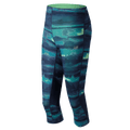 New Balance Women's Impact Print Capri Women's Tights - BlackToe Running - L#colour_dark-blue-teal