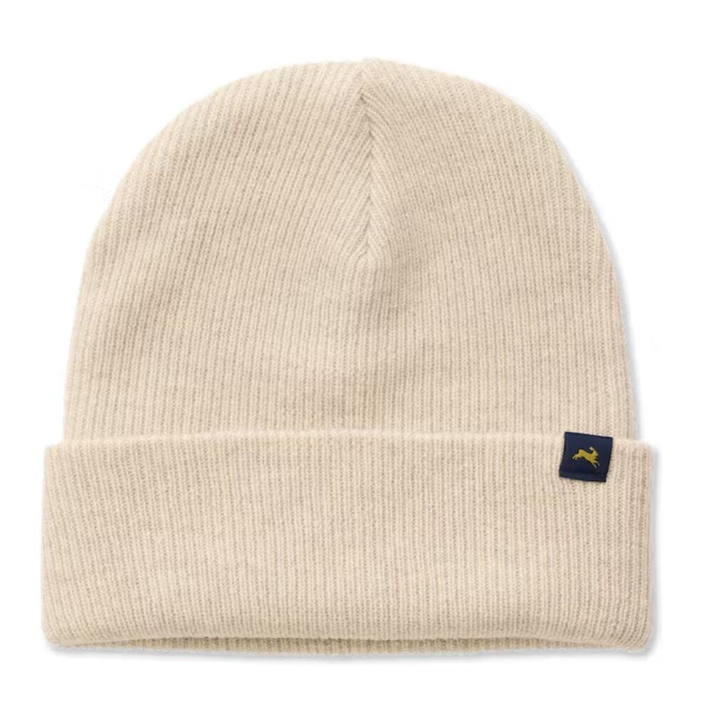 Tracksmith Prospect Beanie Accessories - BlackToe Running#colour_dune
