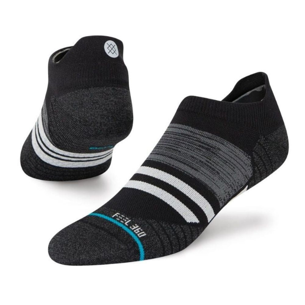 Stance Run Depart Ultralight Cushion Tab Socks - BlackToe Running