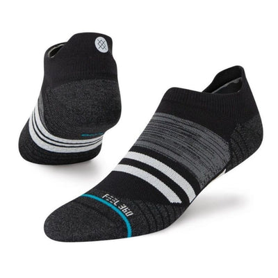 Stance Unisex - Run Depart - Run Tab Socks - BlackToe Running#colour_black