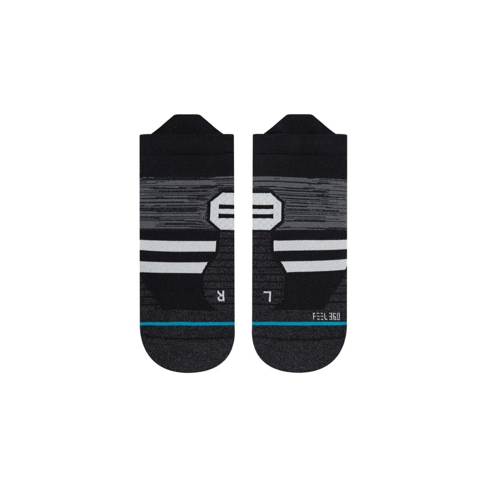 Stance Run Depart Ultralight Cushion Tab Socks - BlackToe Running