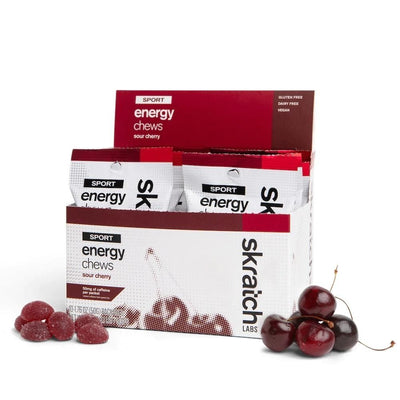 Skratch Labs Sport Energy Chews - 10 Pack - BlackToe Running#flavour_sour-cherry