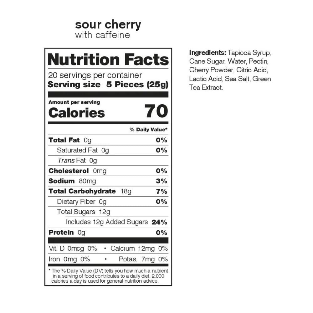 Skratch Labs Sport Energy Chews - 10 Pack - BlackToe Running#flavour_sour-cherry
