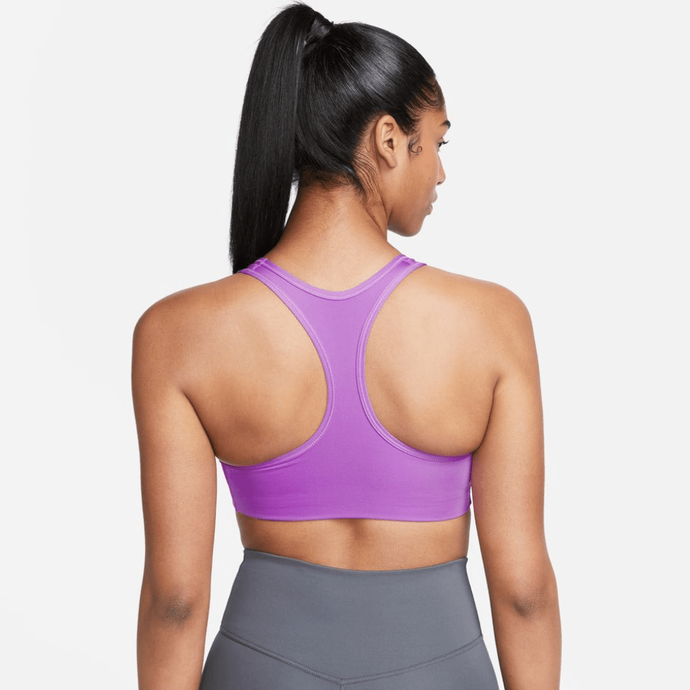 Nike Women's Swoosh Padded Sports Bra Sports Bra - BlackToe Running#colour_rush-fuschia-white