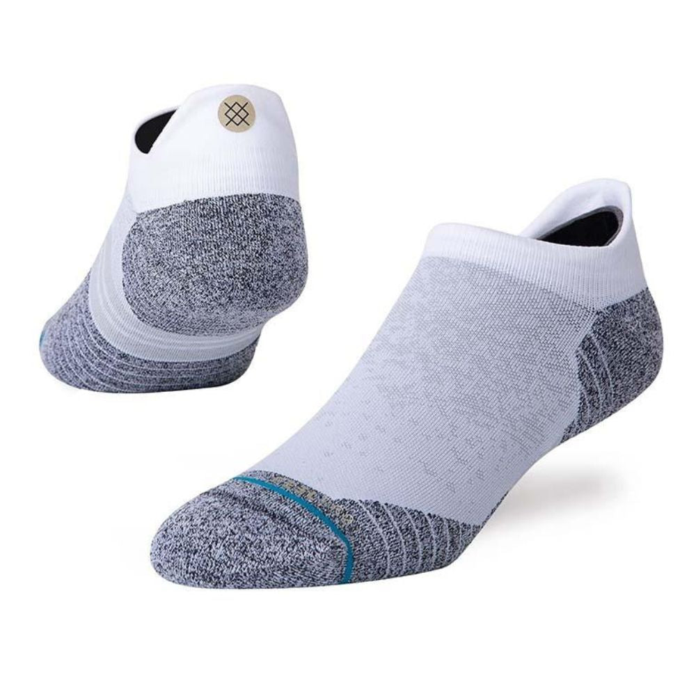 Stance Run Lite Ultralight Cushion Tab Socks - BlackToe Running#colour_white