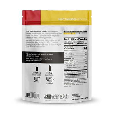 Skratch Labs Sport Hydration Drink Mix - BlackToe Running#flavour_strawberry-lemonade