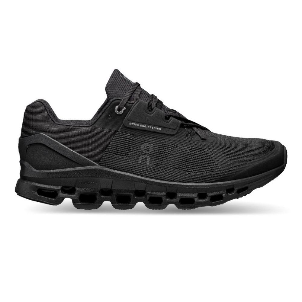 On Running Women's Cloudstratus - BlackToe Running#colour_triple-black