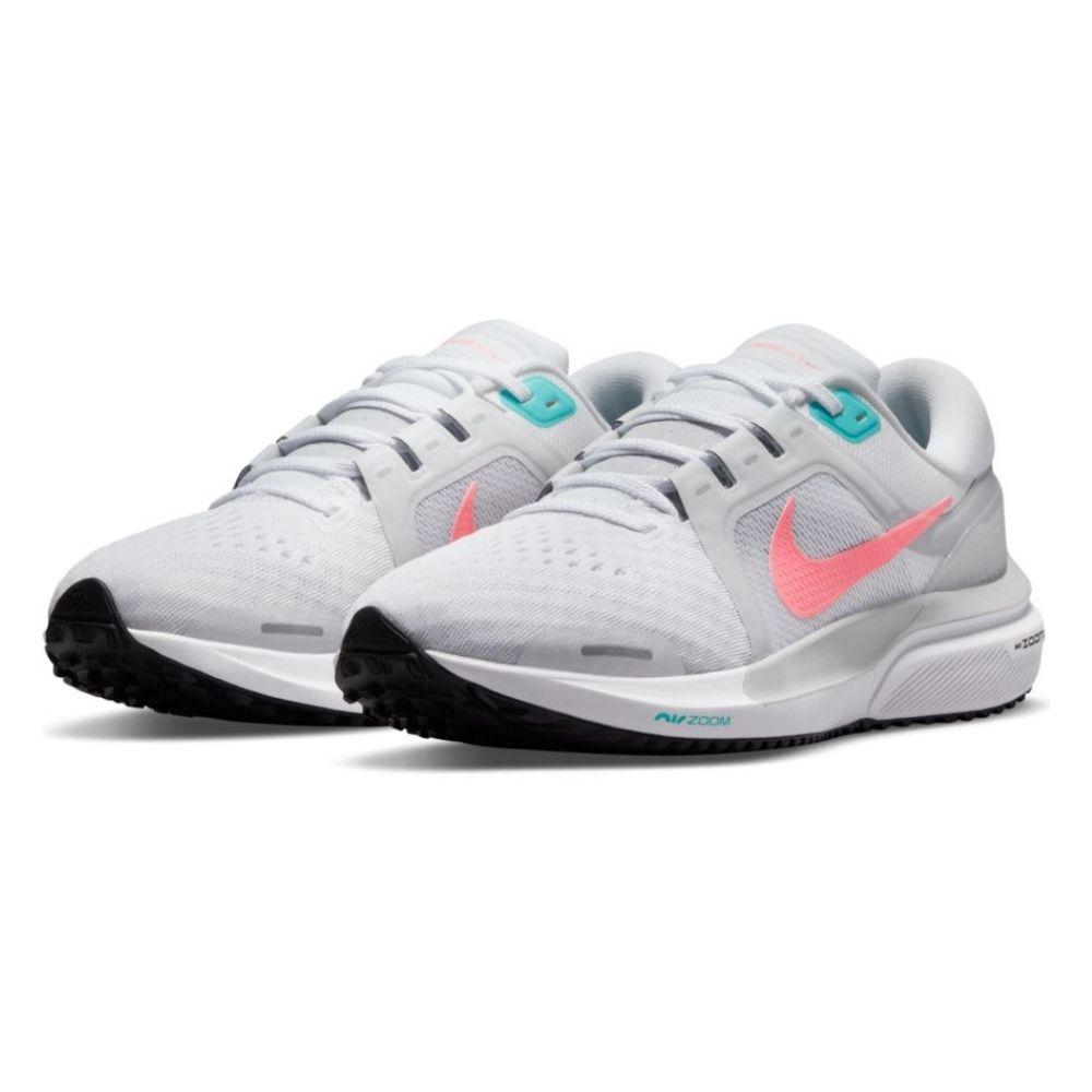 Nike Women's Air Zoom Vomero 16 Women's Shoes - BlackToe Running#colour_white-lava-glow-pure-platinum