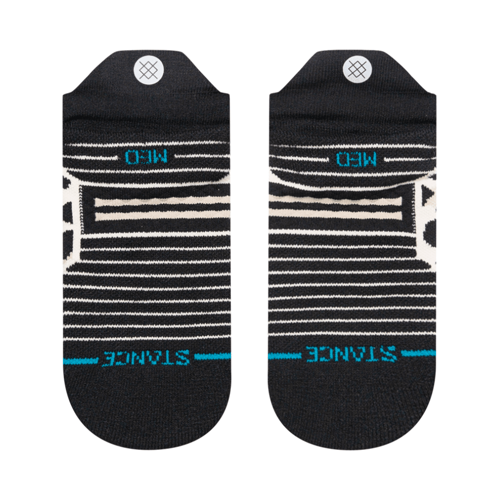 Stance Women's- Run Spot Check - Run Tab Socks - BlackToe Running#colour_leopard