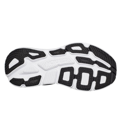 Hoka One One Women's Bondi 7 - WIDE Women's Shoes - BlackToe Running#colour_black-white