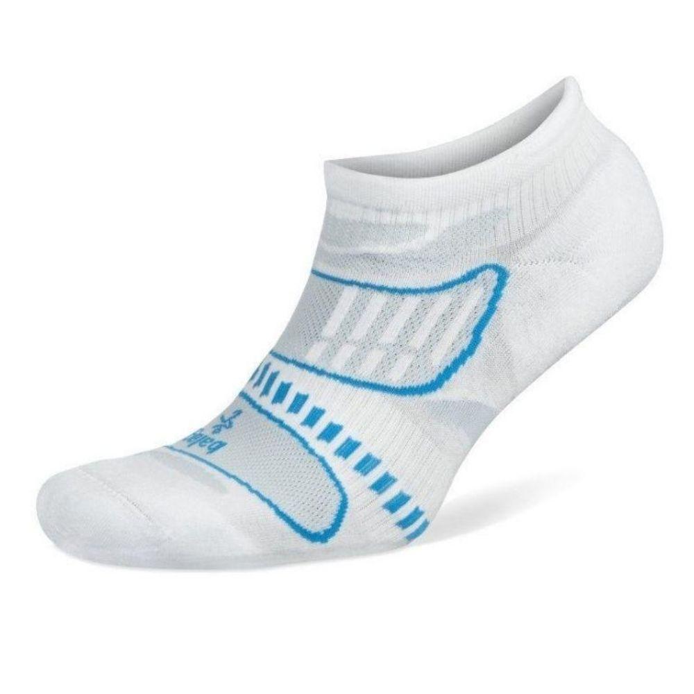 Balega Ultralight Weight Contoured Light Cushion No-Show Tab Socks - BlackToe Running#colour_white-french-blue