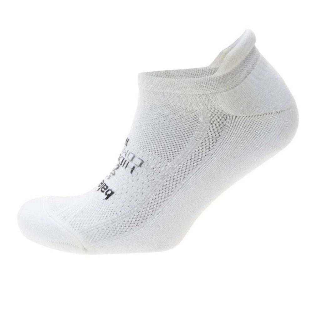 Balega Hidden Comfort Mid-High Cushion No-Show Tab Socks - BlackToe Running#colour_white