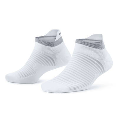 Nike Spark Light Weight Utralight Cushion No-Show Tab Socks - BlackToe Running#colour_white