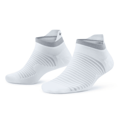 Nike Spark Lightweight No-Show Running Socks - BlackToe Running#colour_white