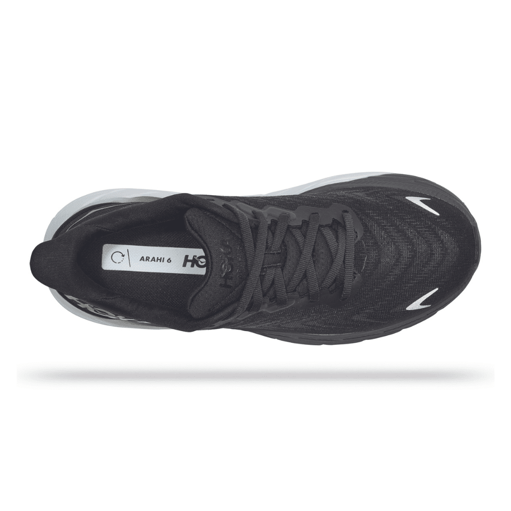 Hoka One One Women's Arahi - BlackToe Running#colour_black-white