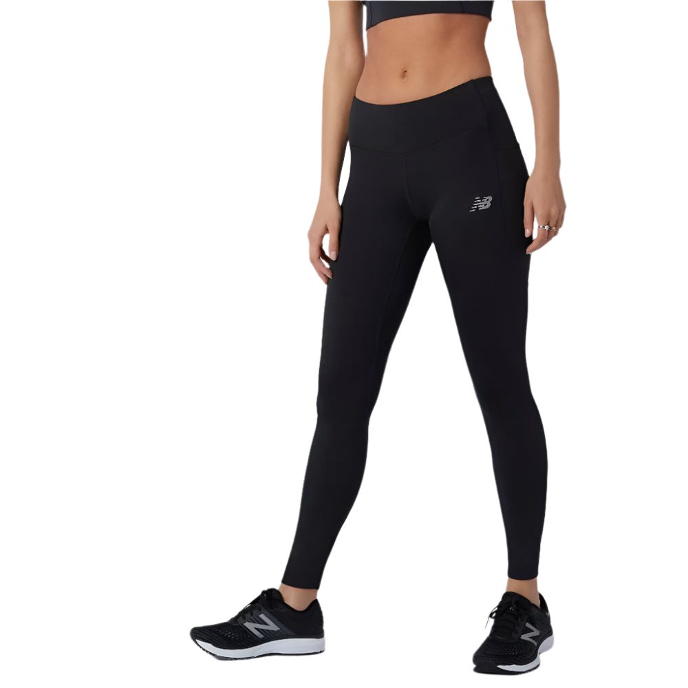 New Balance Women's Impact Run Tight Women's Tights - BlackToe Running - Extra Small 