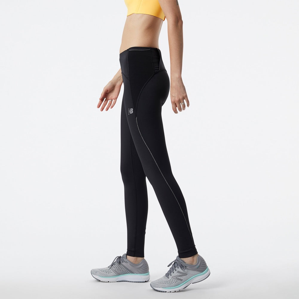 New Balance Women's Impact Run Tight Women's Tights - BlackToe Running#colour_black