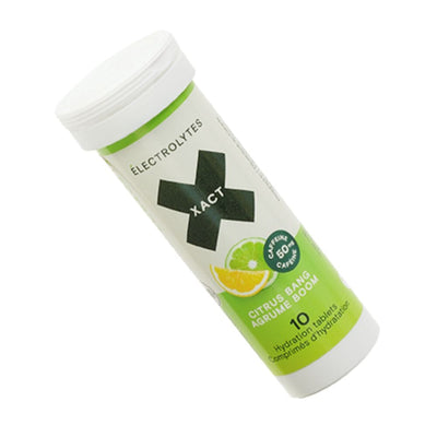 Xact Electrolytes Hydration Tablets - BlackToe Running#flavour_citrus-bang-caffeinated